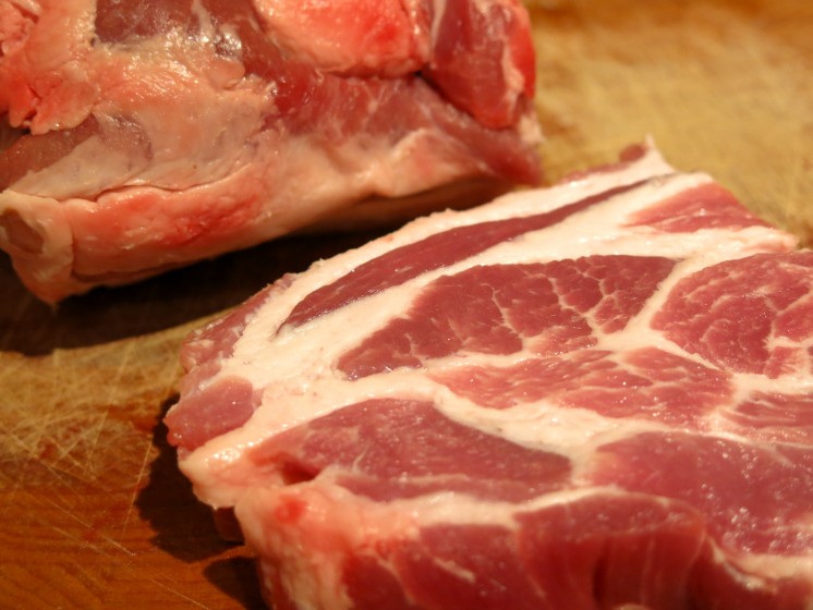 fresh cuts of pork