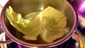 高麗菜卷煮葉片