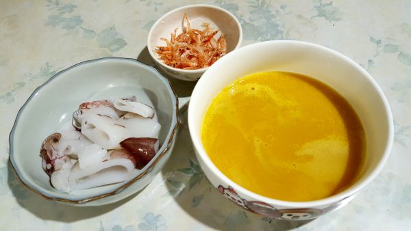 薑黃南瓜湯-海鮮材料